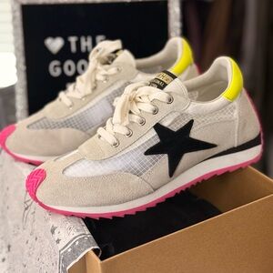 Vintage Havana Neon Yellow Athletic Shoes